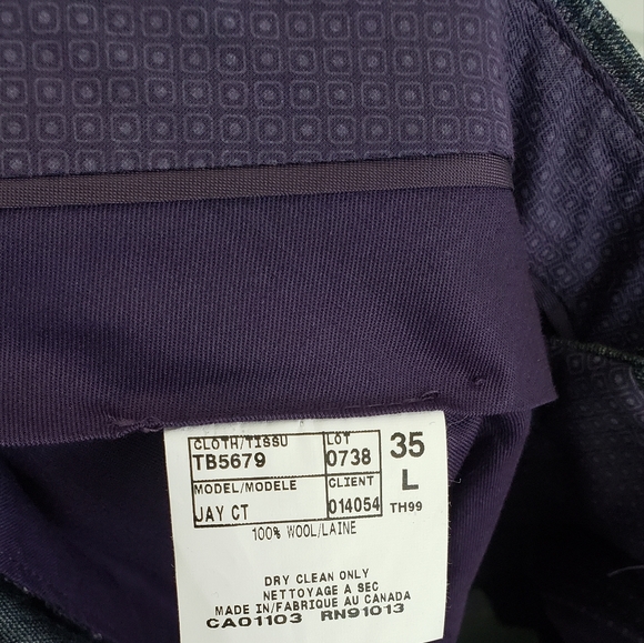 Ted Baker Men's Jay Slim Fit Trousers - Size 35L - Picture 8 of 8